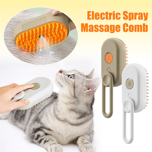 Ultimate 3-in-1 Pet Grooming Solution: Steamy Cat & Dog Brush